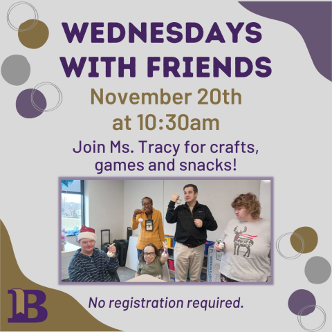 Wednesdays With Friends November 20th at 10:30am