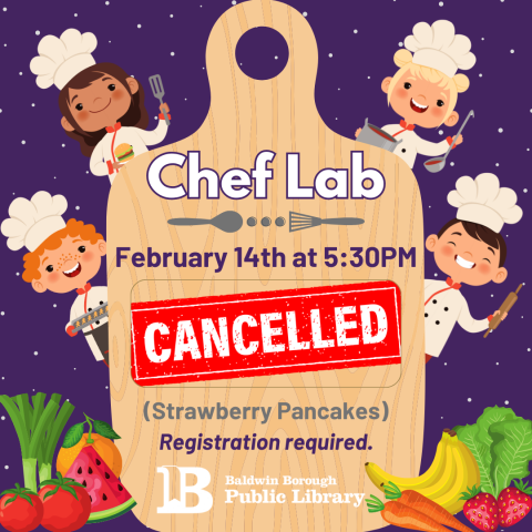Cancelled! Chef Lab 5:30 Strawberry Pancakes