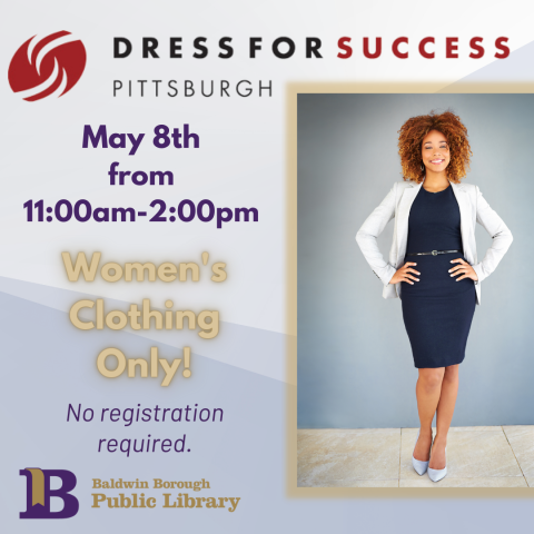 Dress for Success May 8th 11:00am to 2:00pm