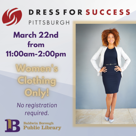 Dress for Success March 22nd 11:00am to 2:00pm
