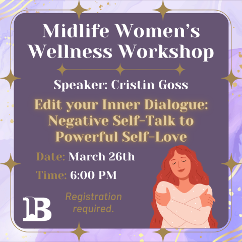 Midlife Women's Wellness Workshop March 26th at 6:00pm