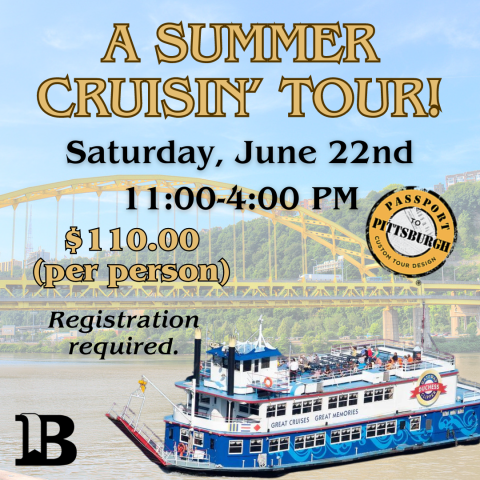 A Summer Cruisin’ Tour! Saturday, June 22nd 11:00am to 4:00pm $110.00 (per person) Registration required.