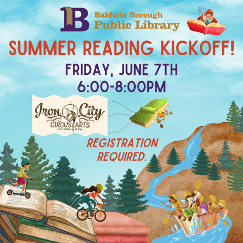 Summer Reading Kickoff! June 7th 6:00-8:00pm