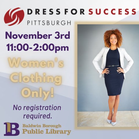 Dress for Success November 3rd 11:00-2:00pm