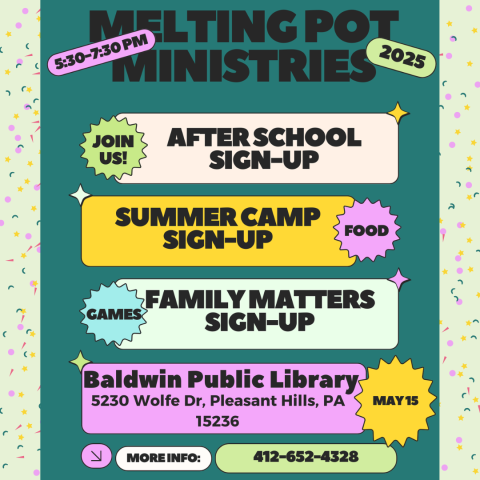 Melting Pot Summer Sign-Up Event No registration required.
