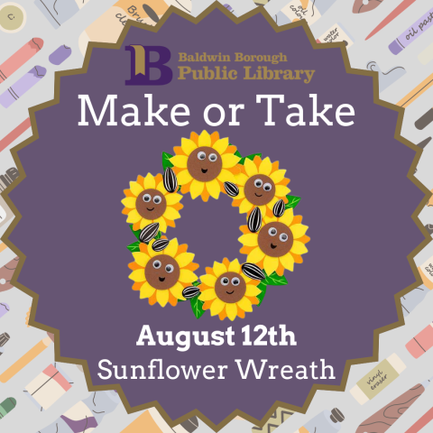 Make or Take August 12th Sunflower Wreath